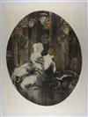 LOUIS ICART Three color etchings with aquatint.